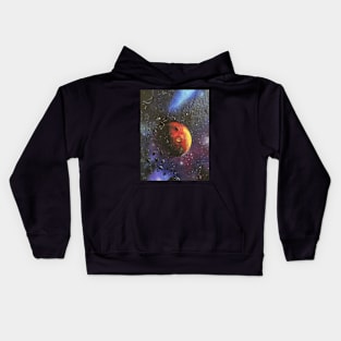 Contrasting Colours of Space Kids Hoodie